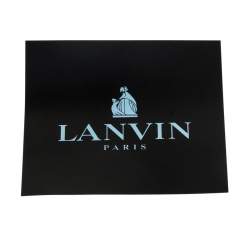 Pre Owned Lanvin Rust/Red Leather/Satin and Patent Leather Amalia Cabas Tote