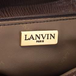 مملوكة مسبقًا Lanvin Brown Leather Crossbody Bag
