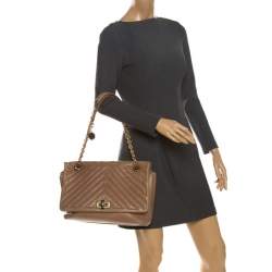 Pre Owned Lanvin Beige Quilted Leather Medium Happy Shoulder Bag