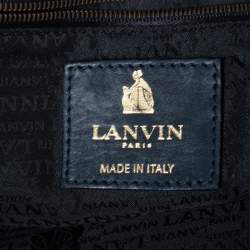 Pre Owned Lanvin Green Leather Happy Shoulder Bag