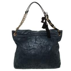 Pre Owned Lanvin Green Leather Happy Shoulder Bag