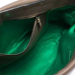 Pre Owned Lanvin  Beige Leather Happy Flap Shoulder Bag