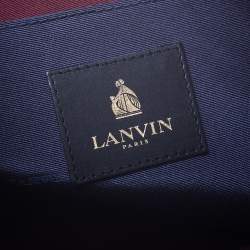 Pre Owned Lanvin Blue Leather Cool Clutch