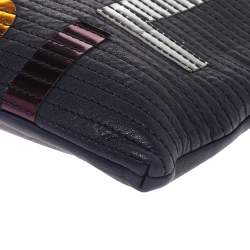 Pre Owned Lanvin Blue Leather Cool Clutch