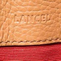 Pre Owned Lanvin Brown Leather Envelope Tassel Clutch