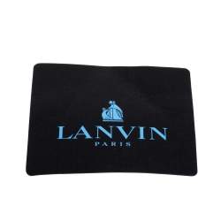Lanvin Beige/Gold Python Metal Edge Pouch