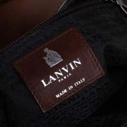 Pre Owned Lanvin Brown Leather Happy Shoulder Bag