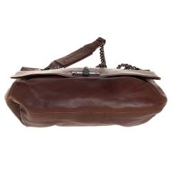 Pre Owned Lanvin Brown Leather Happy Shoulder Bag
