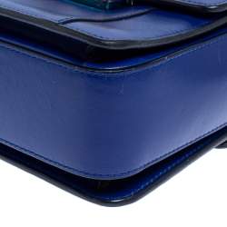 Lanvin Blue Leather Jiji Shoulder Bag