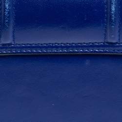 Lanvin Blue Leather Jiji Shoulder Bag
