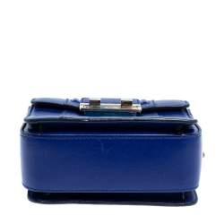 Lanvin Blue Leather Jiji Shoulder Bag