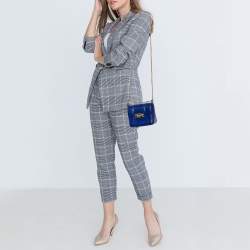 Lanvin Blue Leather Jiji Shoulder Bag