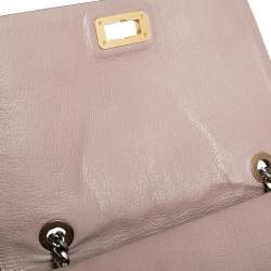 Pre Owned Lanvin Beige Leather Happy Flap Shoulder Bag
