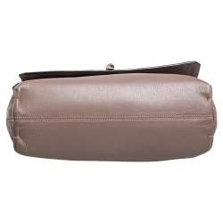 Pre Owned Lanvin Beige Leather Happy Flap Shoulder Bag