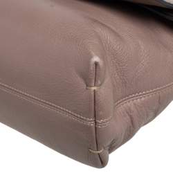 Pre Owned Lanvin Beige Leather Happy Flap Shoulder Bag