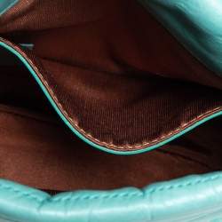 Pre Owned Lanvin Mint Green Quilted Leather Mini Happy Pop Crossbody Bag