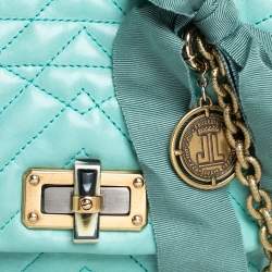 Pre Owned Lanvin Mint Green Quilted Leather Mini Happy Pop Crossbody Bag