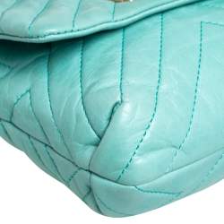 Pre Owned Lanvin Mint Green Quilted Leather Mini Happy Pop Crossbody Bag