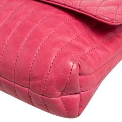 Pre Owned Lanvin Pink Quilted Leather Mini Happy Pop Crossbody Bag