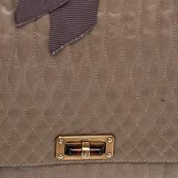 Pre Owned Lanvin Beige Leather Happy Shoulder Bag
