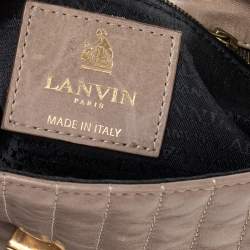 Pre Owned Lanvin Beige Leather Happy Shoulder Bag