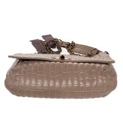 Pre Owned Lanvin Beige Leather Happy Shoulder Bag