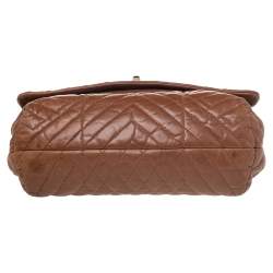 Pre Owned Lanvin Brown Quilted Leather Happy Shoulder Bag