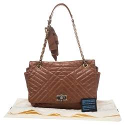 Pre Owned Lanvin Brown Quilted Leather Happy Shoulder Bag