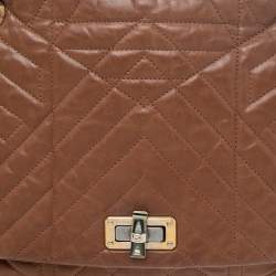 Pre Owned Lanvin Brown Quilted Leather Happy Shoulder Bag