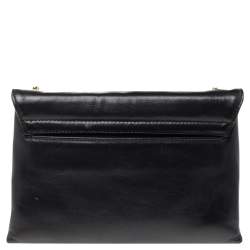 Pre Owned Lanvin Black Leather Sugar Shoulder Bag
