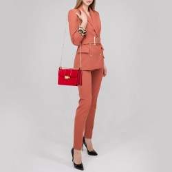 Pre Owned Lanvin Red Leather Jiji Shoulder Bag