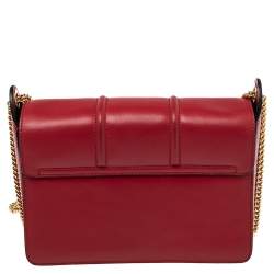Pre Owned Lanvin Red Leather Jiji Shoulder Bag