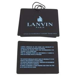 Pre Owned Lanvin White/Black Printed Leather Mini Jiji Shoulder Bag