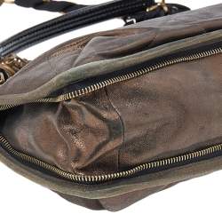 Pre Owned Lanvin Bronze Quilted Leather Amalia Shoulder Bag