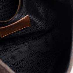 Pre Owned Lanvin Grey Suede Medium Happy Classic Shoulder Bag