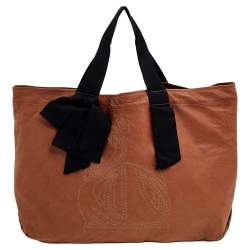 Pre Owned Lanvin Brown Lambskin Leather Tote