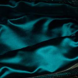 Lanvin Metallic Green Python Clutch