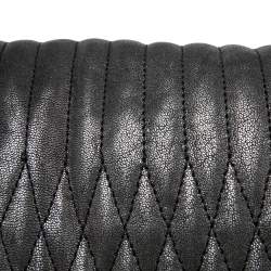 Pre Owned Lanvin Metallic Grey Quilted Leather Happy Shoulder Bag