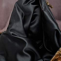 Pre Owned Lanvin Metallic Gold Python Happy Shoulder Bag