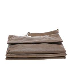 Pre Owned Lanvin Light Brown Leather Sugar Flap Shoulder Bag