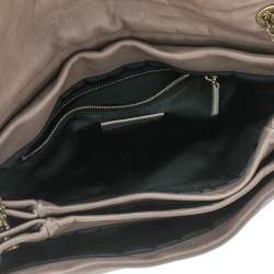Pre Owned Lanvin Light Brown Leather Sugar Flap Shoulder Bag