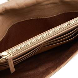 Pre Owned Lanvin Beige Leather WOC Wallet