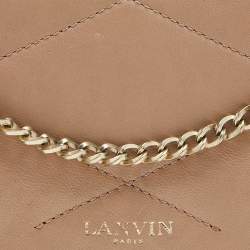 Pre Owned Lanvin Beige Leather WOC Wallet