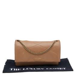 Pre Owned Lanvin Beige Leather WOC Wallet