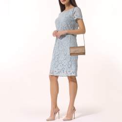 Pre Owned Lanvin Beige Leather WOC Wallet