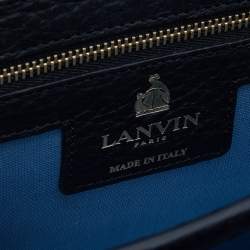 Pre Owned Lanvin Multicolor Leather and Velvet Small Pearl Embellished Jiji Shoulder Bag