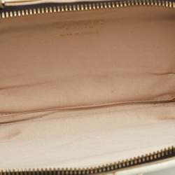 Pre Owned Lanvin Cream Plastic Studded Clutch