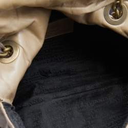 Pre Owned Lanvin Beige Quilted Leather Happy Shoulder Bag