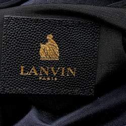 Pre Owned Lanvin Black Python Padam Shoulder Bag