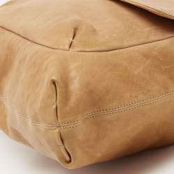 Pre Owned Lanvin Tan Leather Happy Shoulder Bag